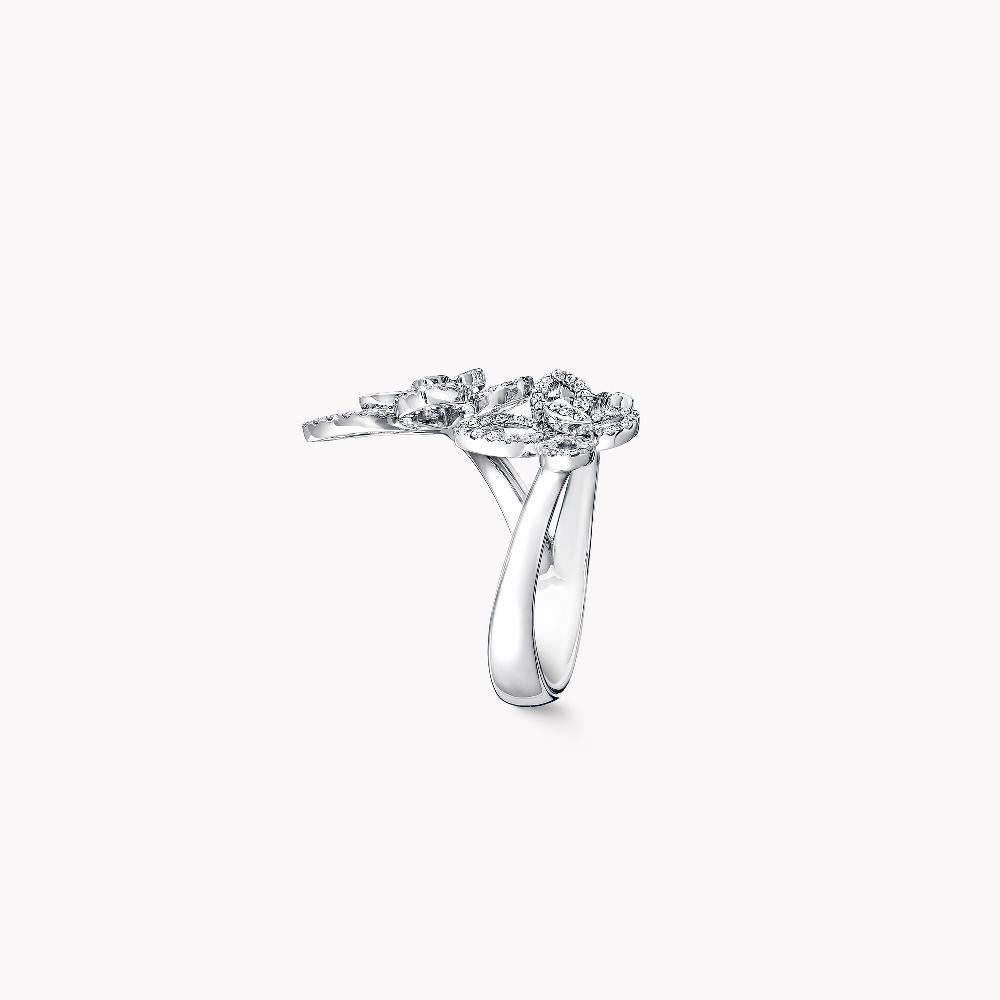 Graff Fragrances Triple Butterfly Silhouette Diamond Ring