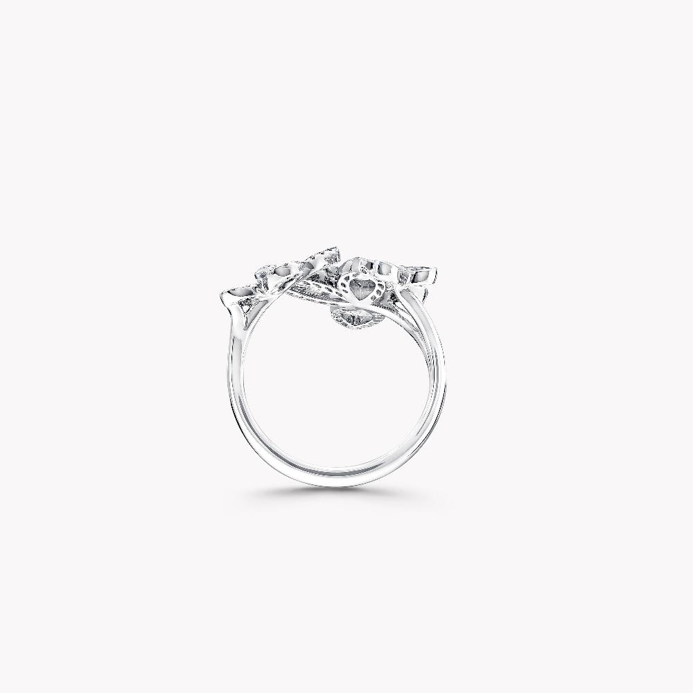 Graff Fragrances Triple Butterfly Silhouette Diamond Ring