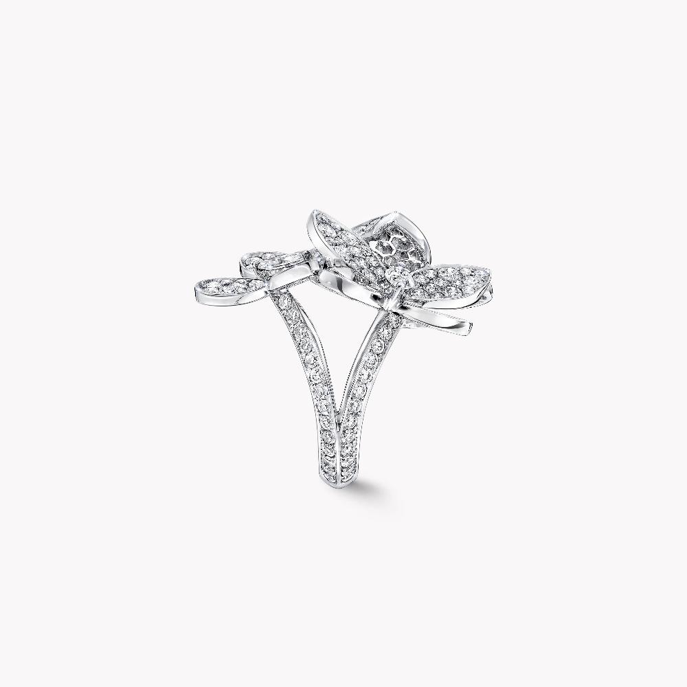 Graff Fragrances Triple Pavé Butterfly Diamond Ring