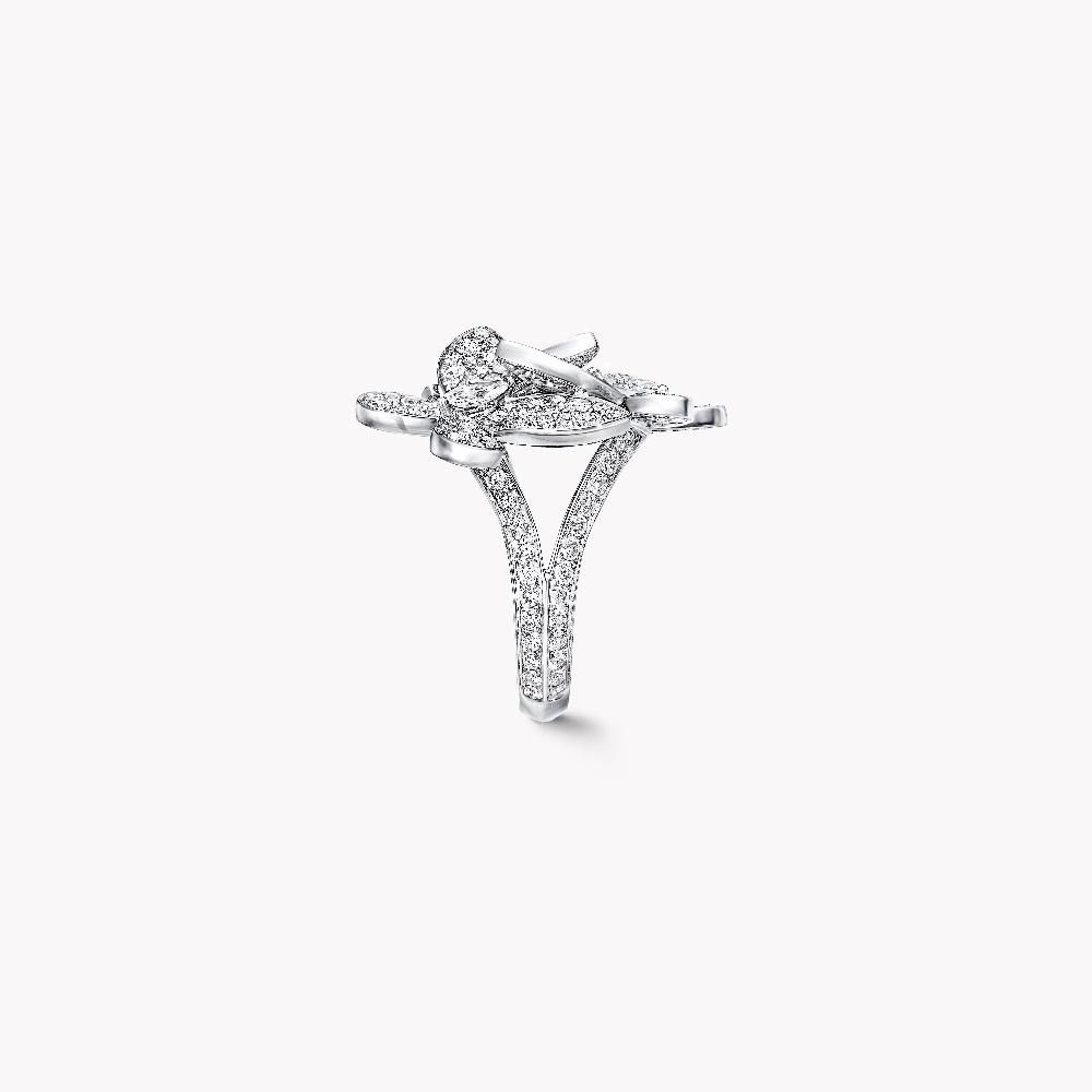 Graff Fragrances Triple Pavé Butterfly Diamond Small Ring