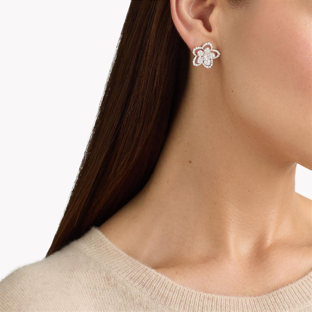 Graff Fragrances Wild Flower Large Diamond Stud Earrings
