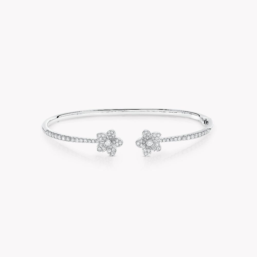 graff fragrances Wild Flower Open Pavé Diamond Bangle