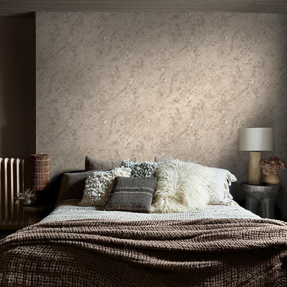 graham & brown Abigail Ahern Boheme Marble Almond Wallpaper