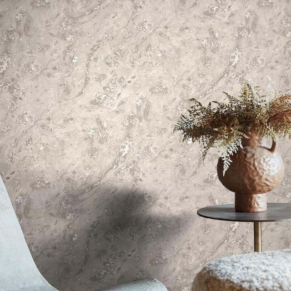 graham & brown Abigail Ahern Boheme Marble Dove Wallpaper