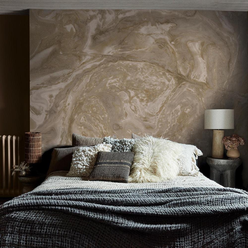 graham & brown Abigail Ahern Ethereal Marble Golden Bespoke Mural