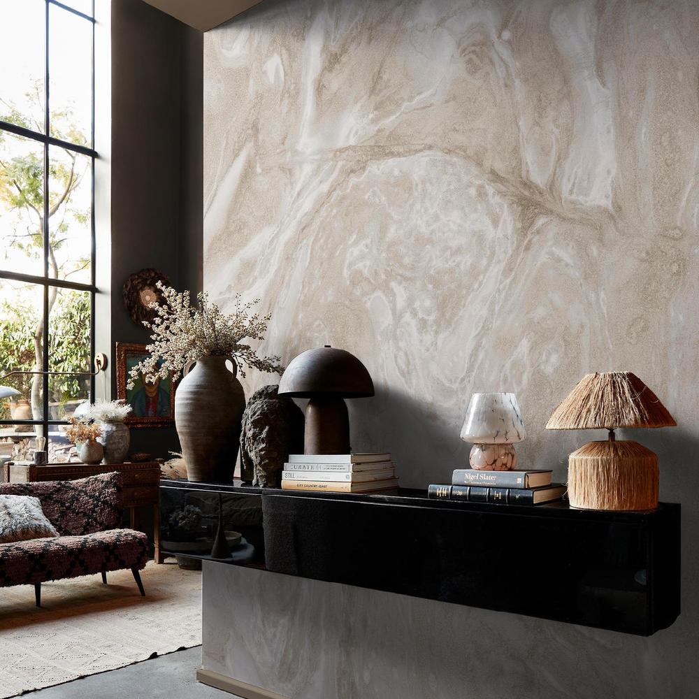 graham & brown Abigail Ahern Ethereal Marble Pearl Bespoke Mural