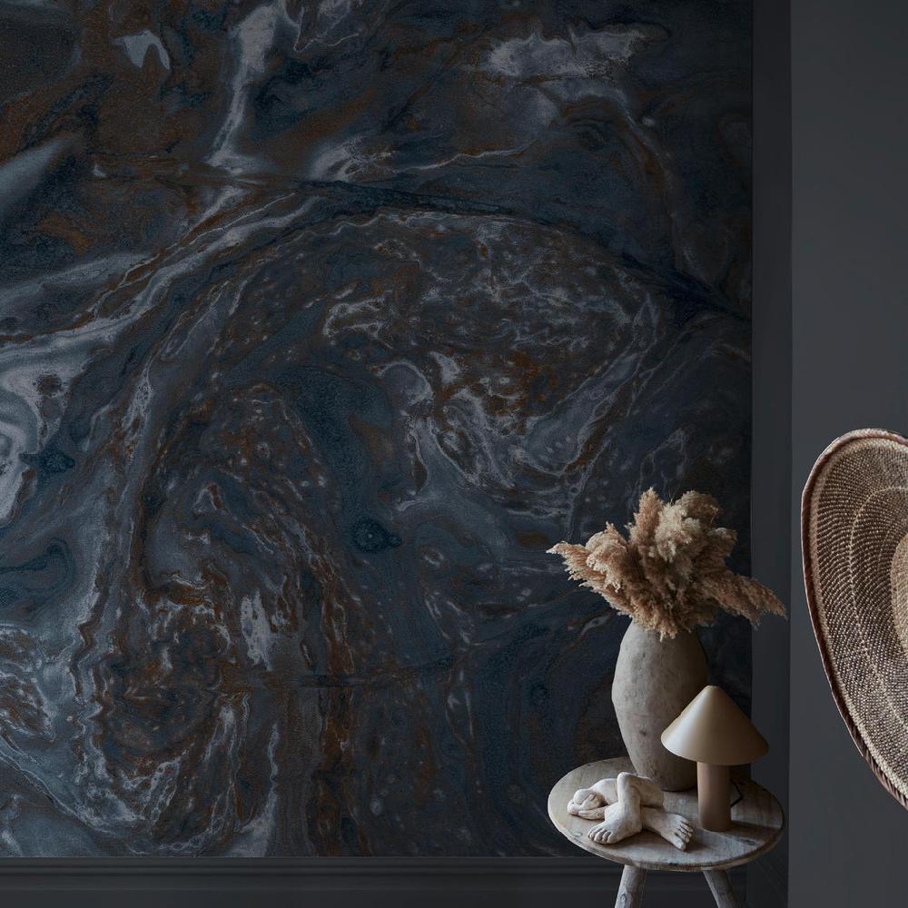 graham & brown Abigail Ahern Ethereal Marble Sapphire Bespoke Mural