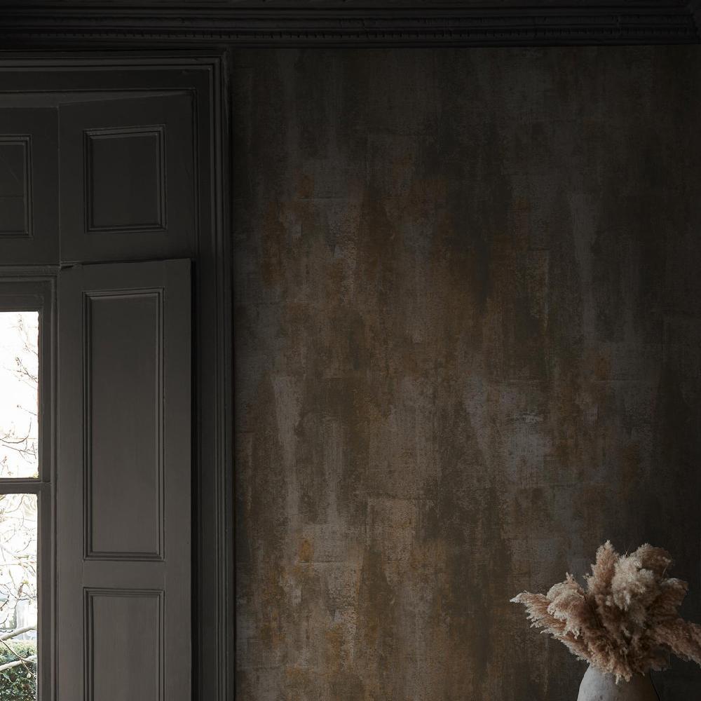 Graham & Brown Abigail Ahern Oxidized Opulence Charcoal Wallpaper