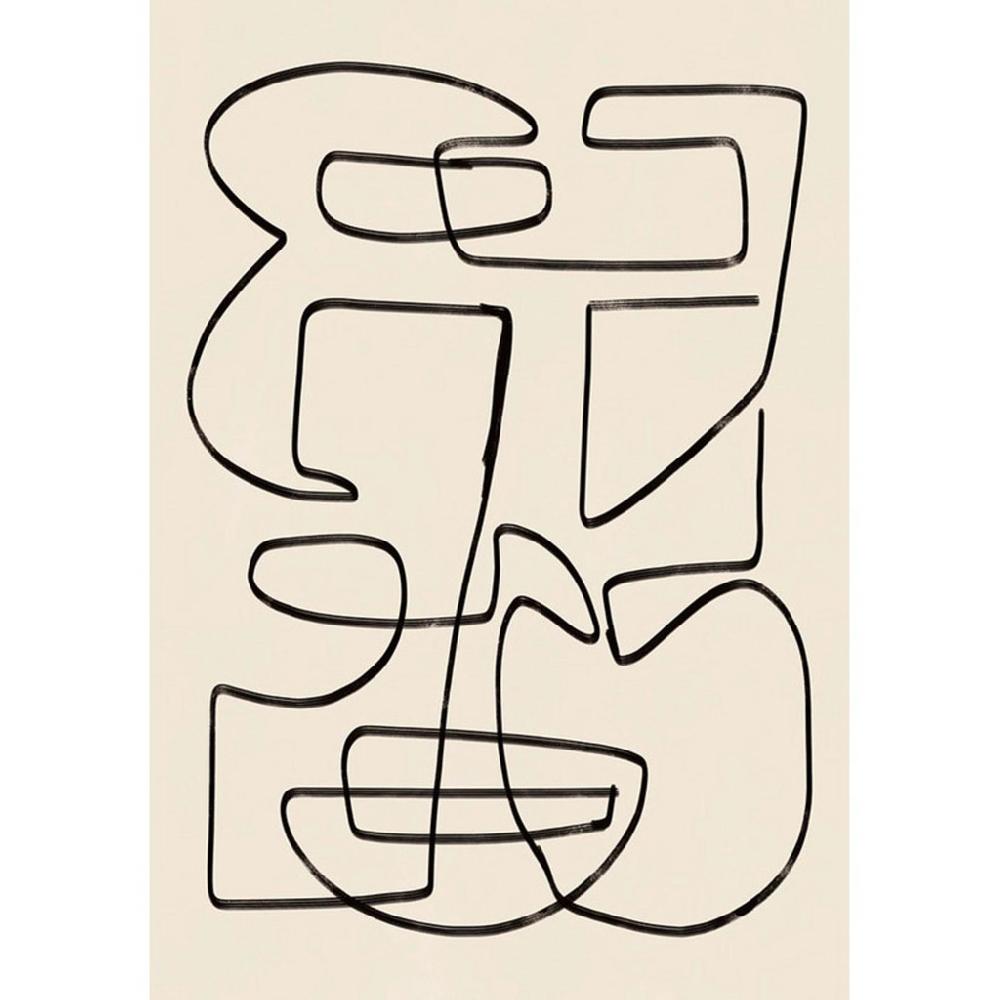 graham & brown Abstract Line I Black and White Wall Art