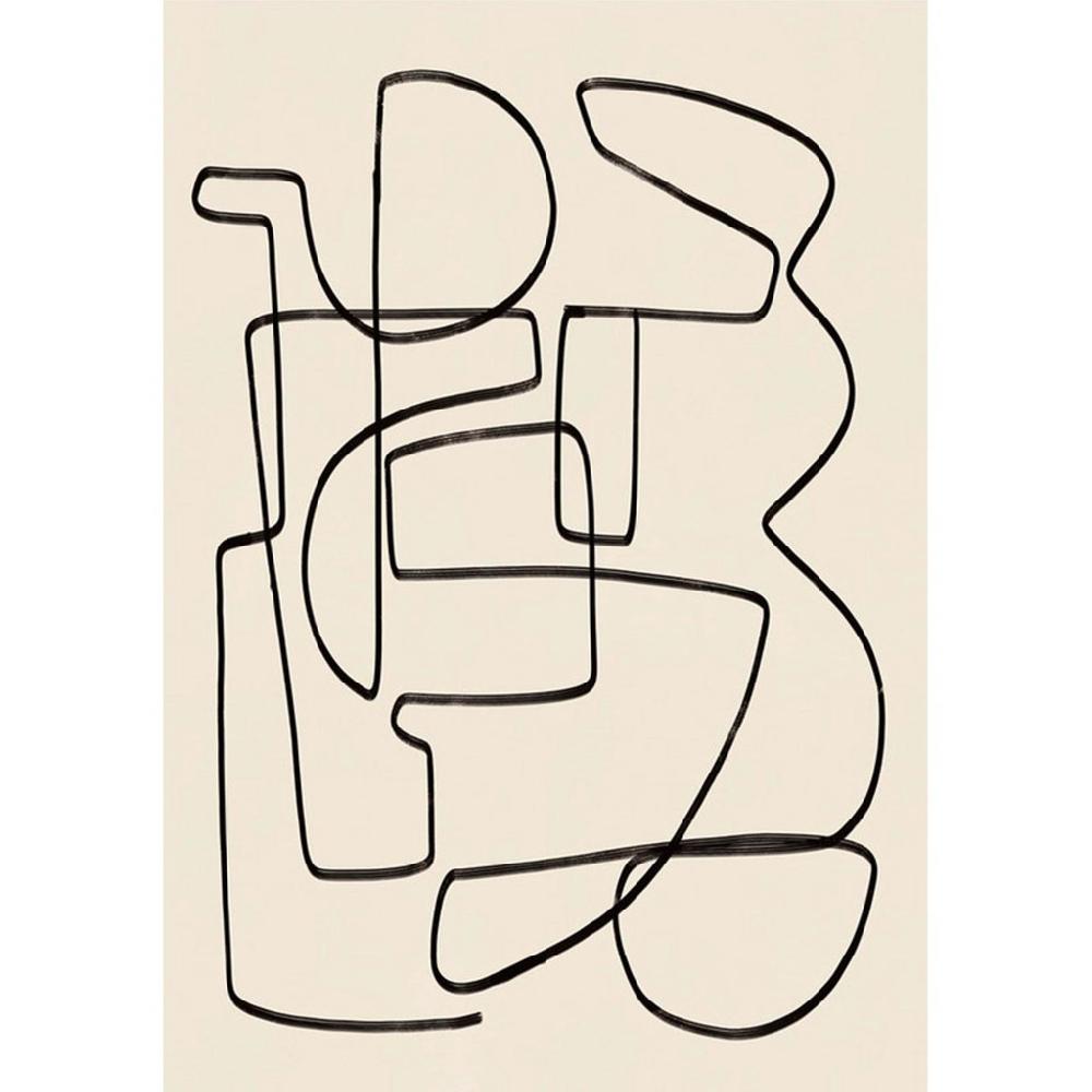 graham & brown Abstract Line III Black and White Wall Art