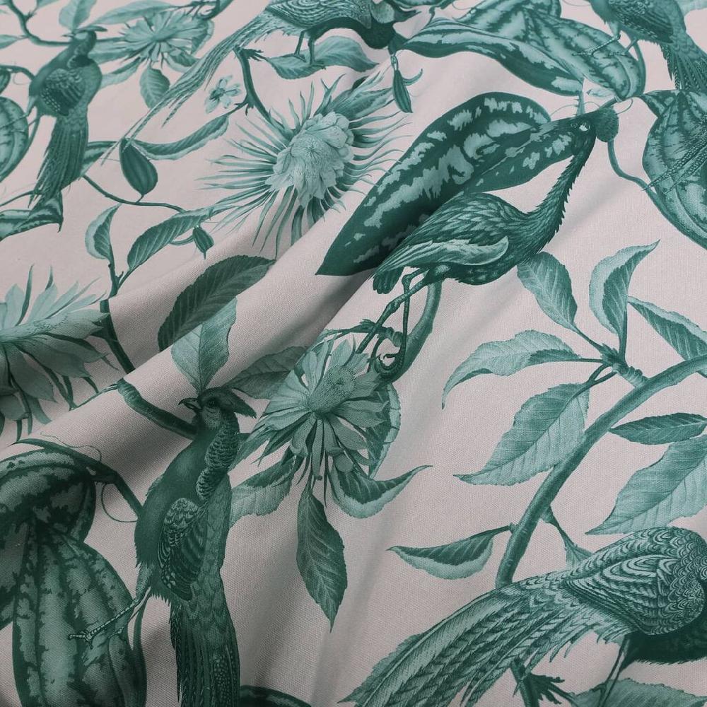 Graham & Brown Amherst's Garden Teal Sage Roman Shade
