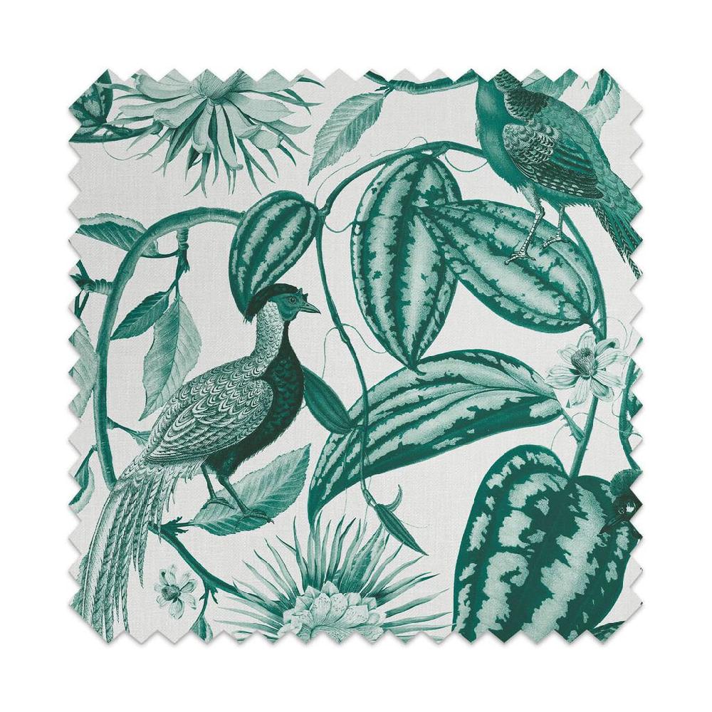 Graham & Brown Amherst's Garden Teal Sage Roman Shade