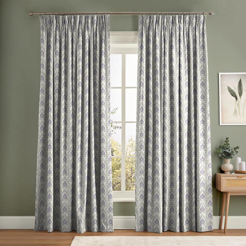 graham & brown Apple of Grenada Purple and Sage Curtain