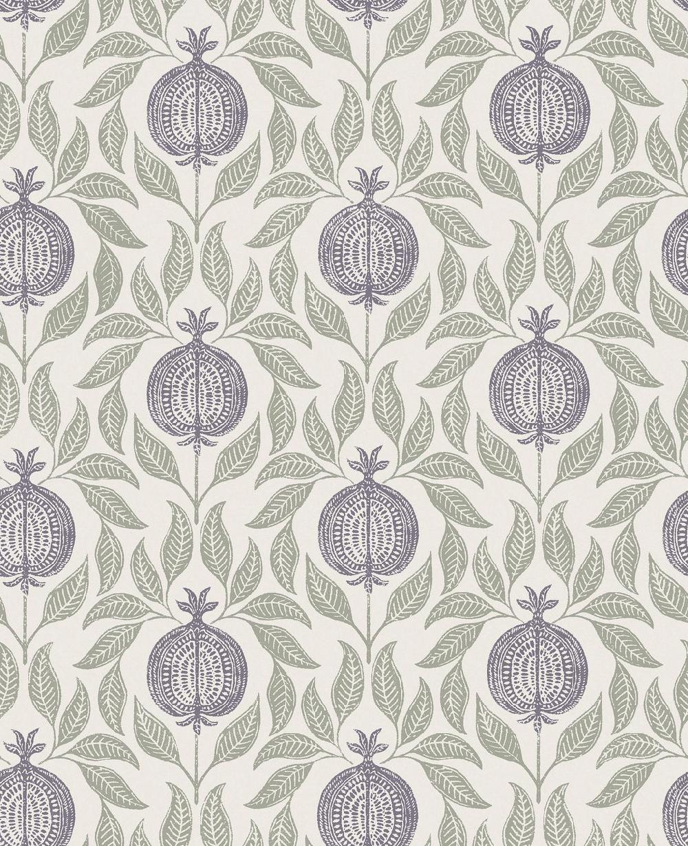 Graham & Brown Apple Of Grenada Purple & Green Wallpaper