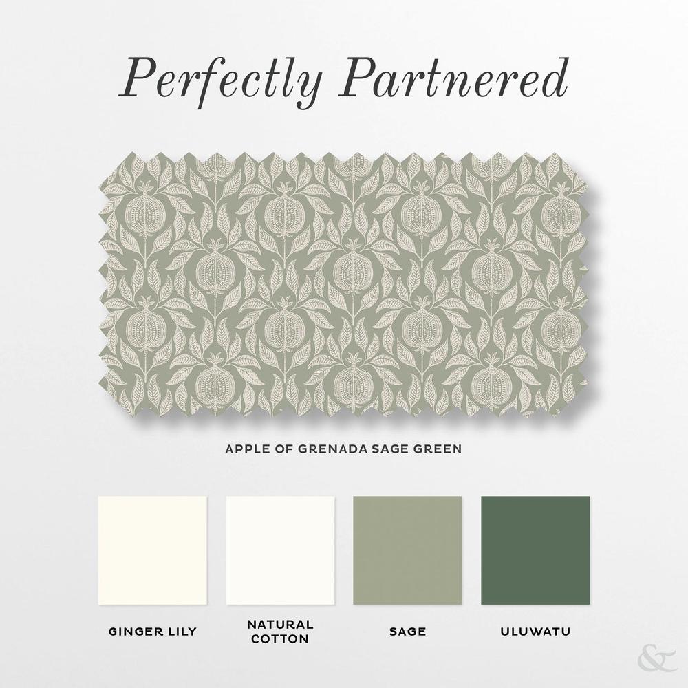 Graham & Brown Apple Of Grenada Sage Green Roller Blind