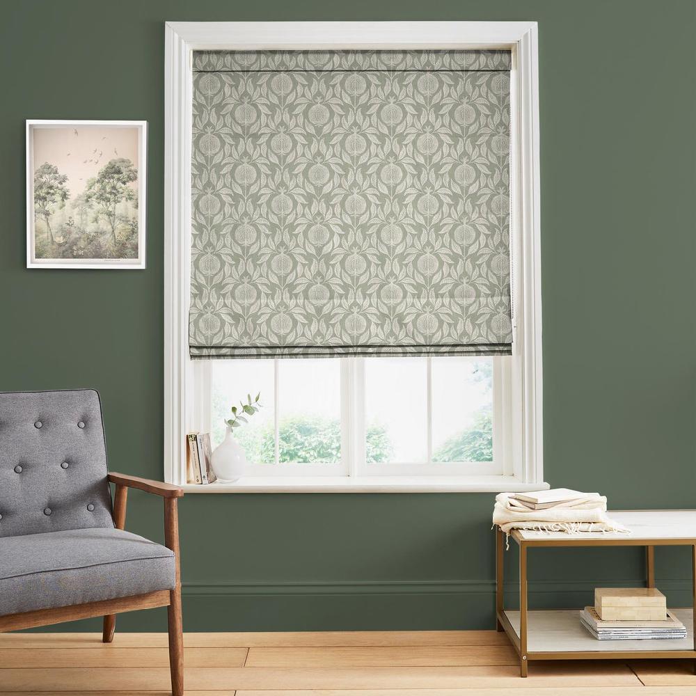 graham & brown Apple of Grenada Sage Green Roman Blind