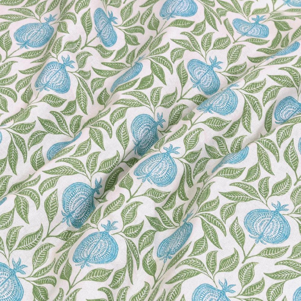 Graham & Brown Apple Of Grenada Sky Blue And Green Roman Blind
