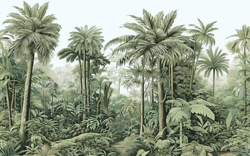 Graham & Brown Benmore Ridge Muted Blue Bespoke Mural