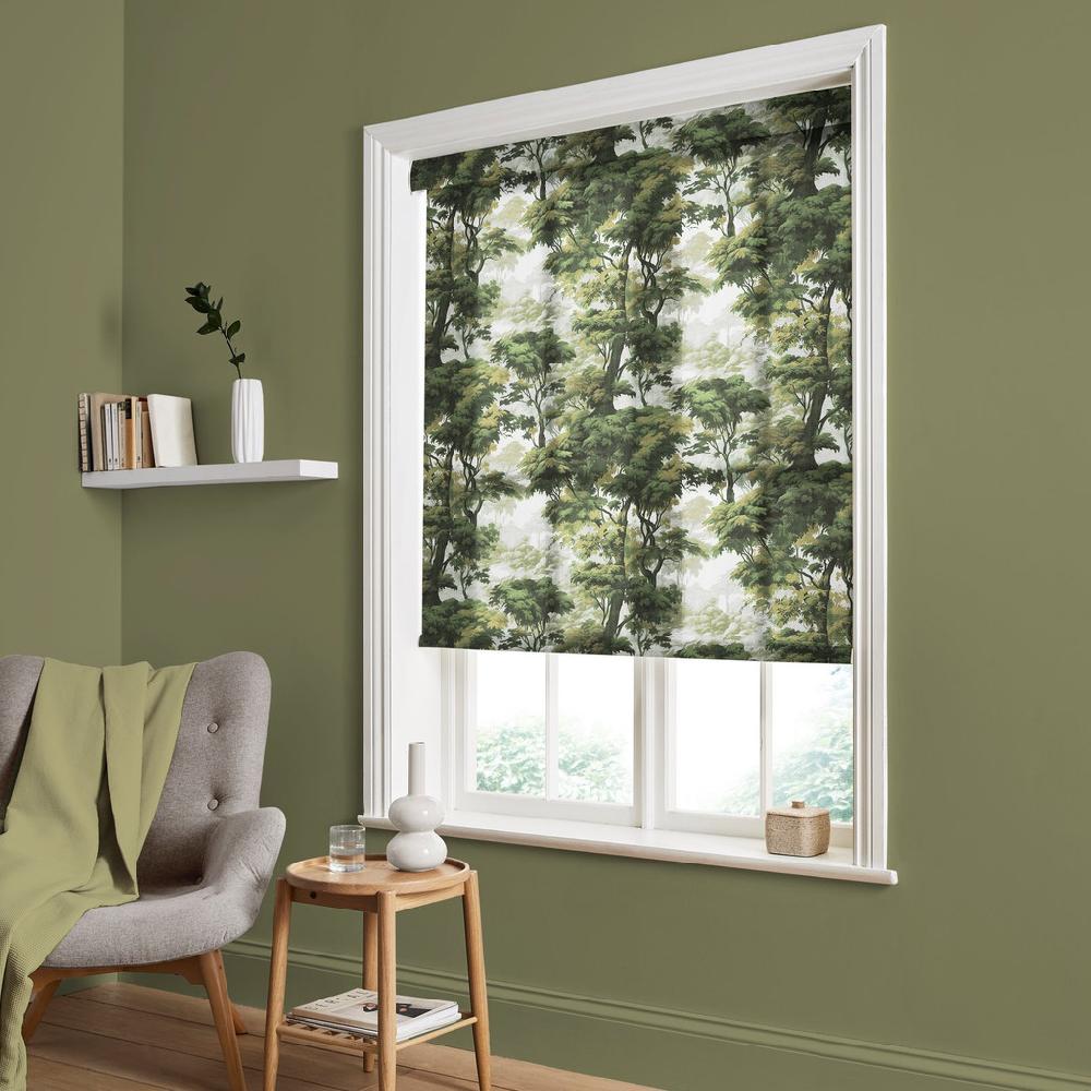 graham & brown Bobart's Garden Lush Green Roller Shade