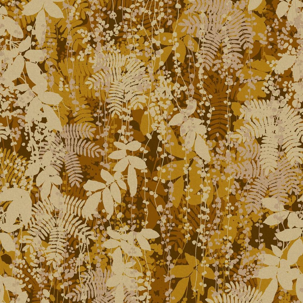 Graham & Brown Canopy Antique Gold Wallpaper By Clarissa Hulse