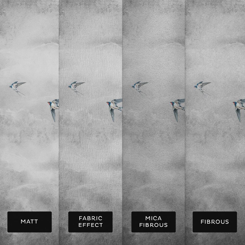 Graham & Brown Flight Of Swallows Storm Bespoke Mural