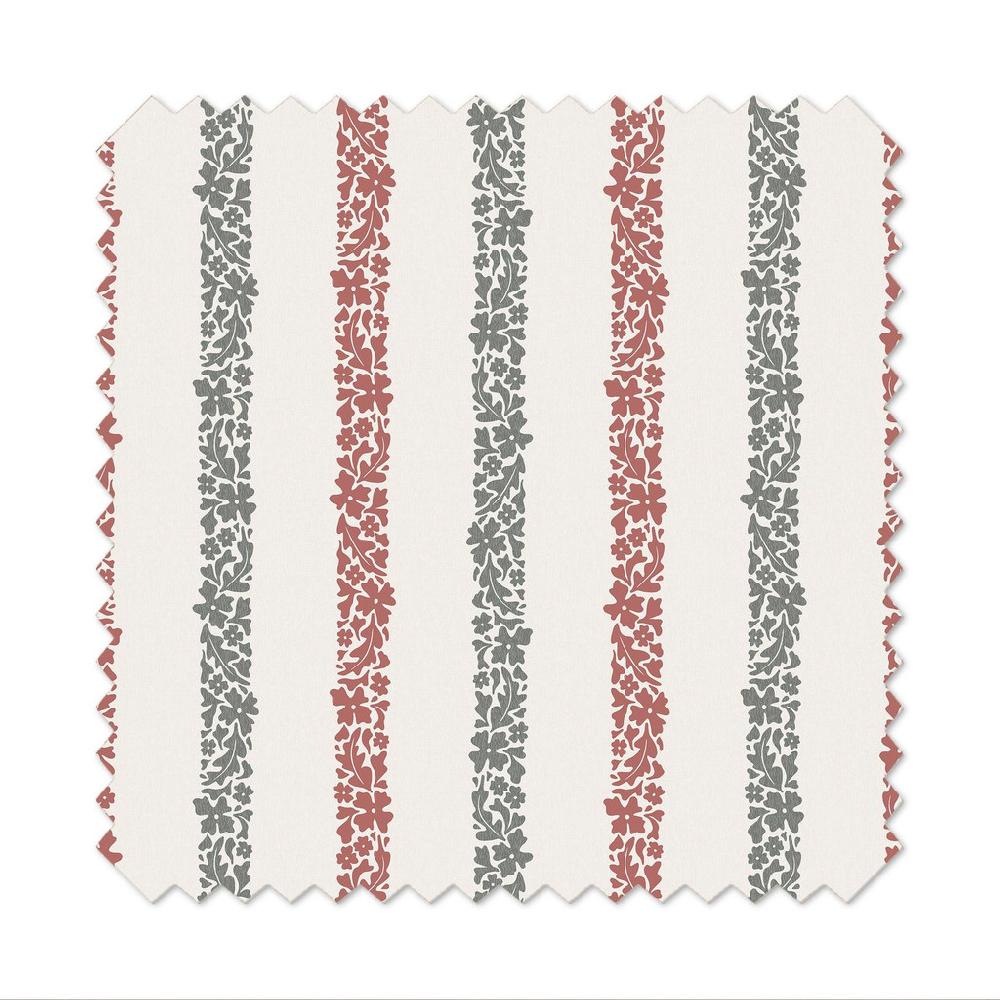 Graham & Brown Floral Boheme Stripe Red And Green Roller Blind