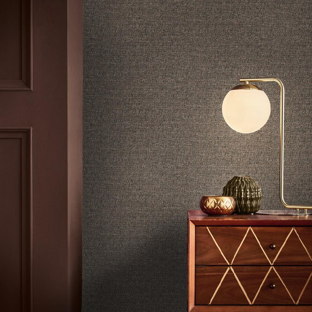 graham & brown Albion Texture Chocolate Wallpaper