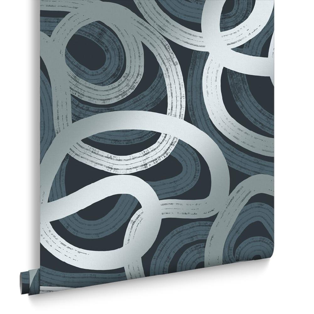 Graham & Brown Ambire Navy Wallpaper