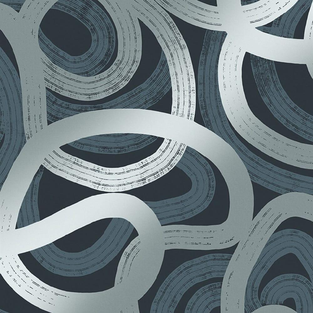 Graham & Brown Ambire Navy Wallpaper