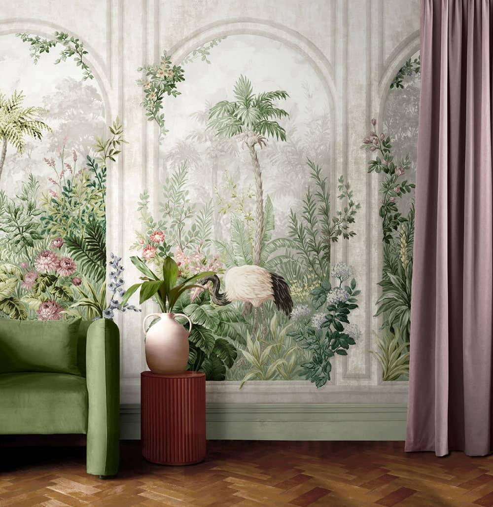 graham & brown Angkor Jungle Dusk Bespoke Mural