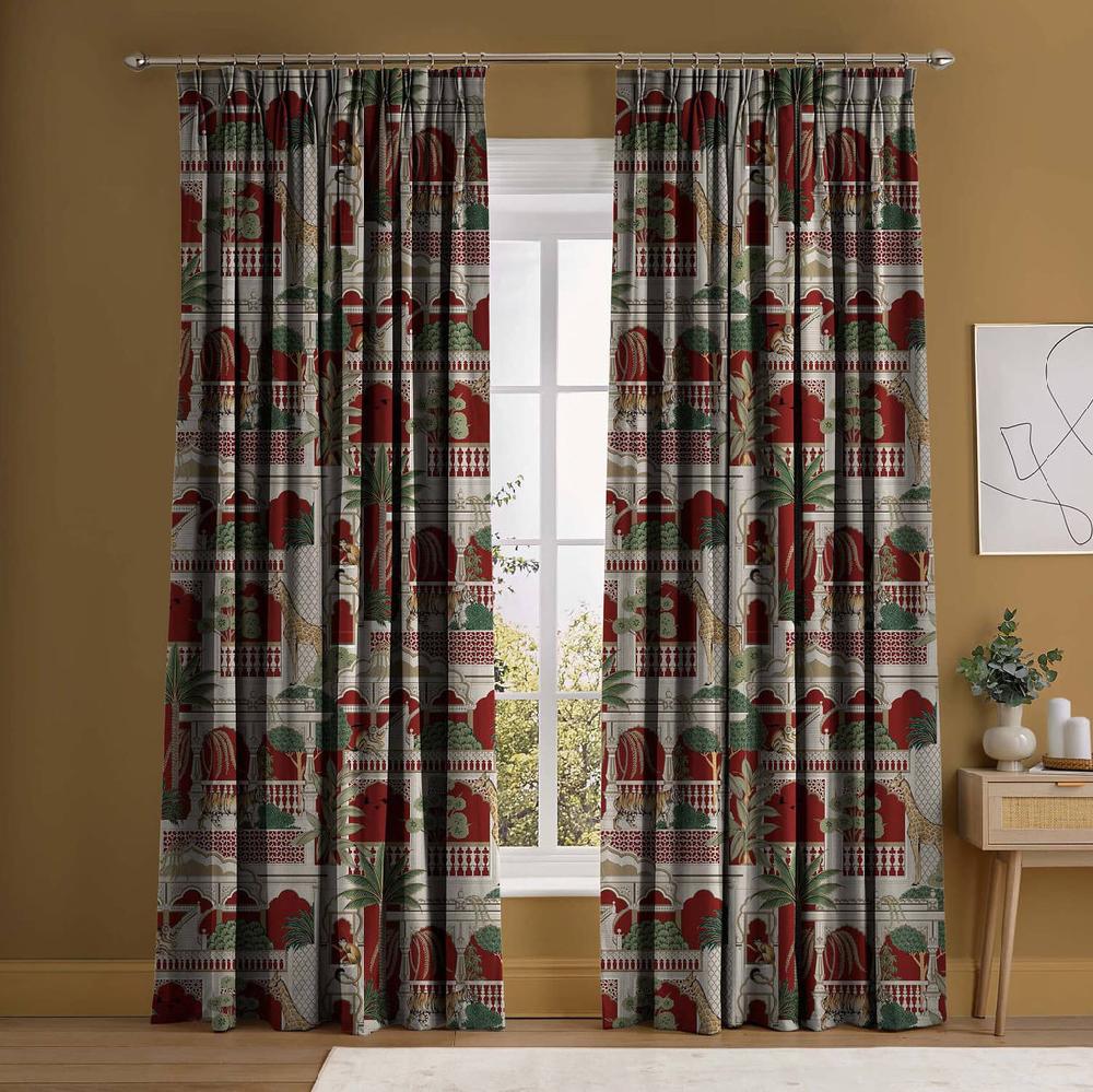 graham & brown Animahal Alizarin Curtains