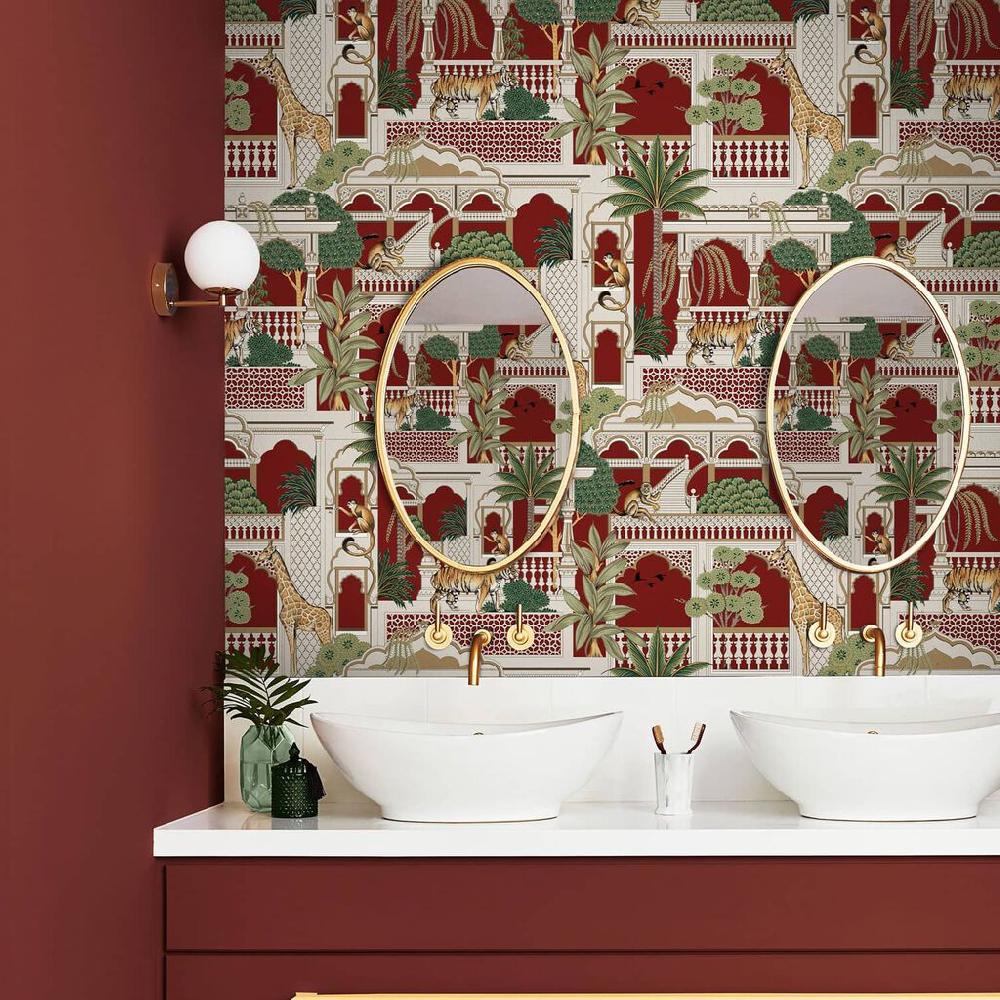 graham & brown Animahal Alizarin Wallpaper