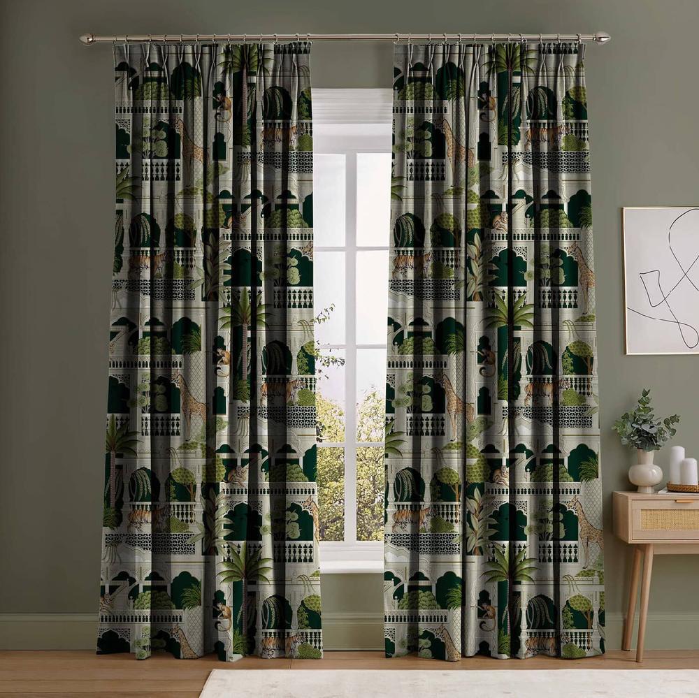 graham & brown Animahal Emerald Curtains