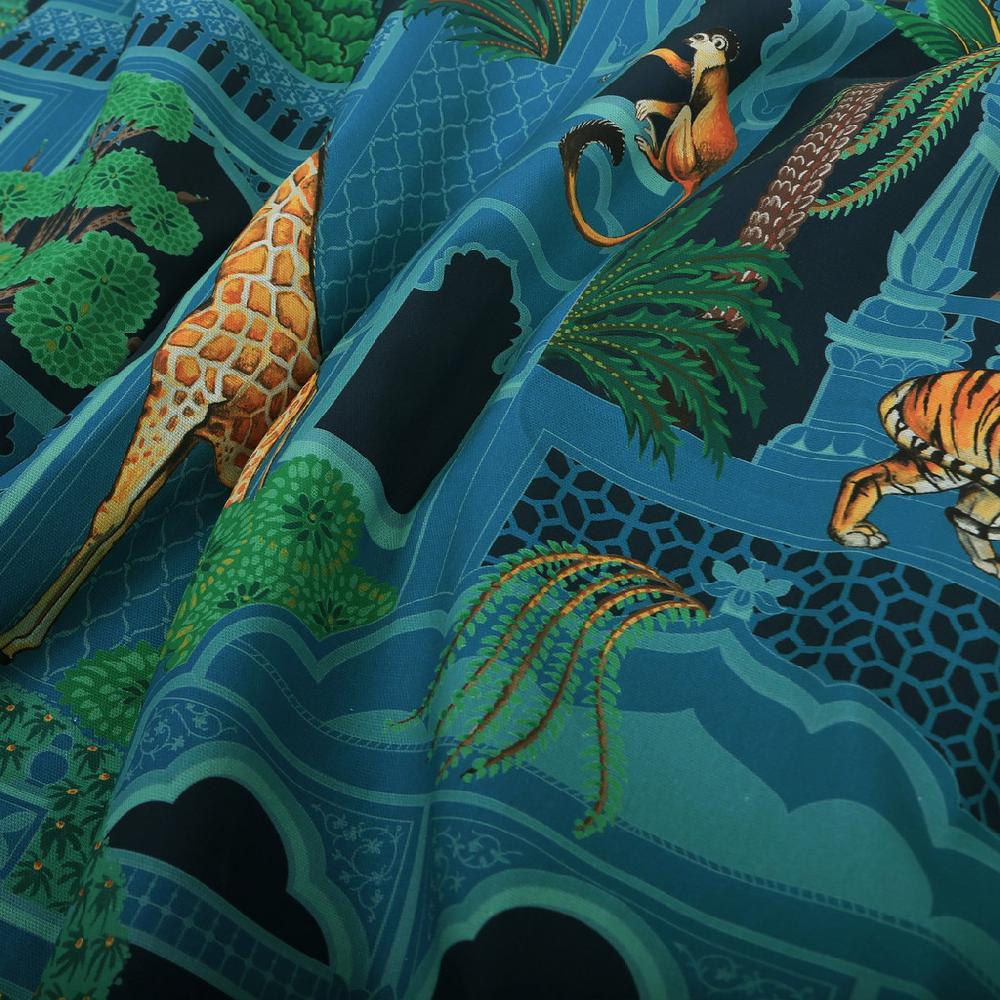 Graham & Brown Animahal Navy Roman Shade