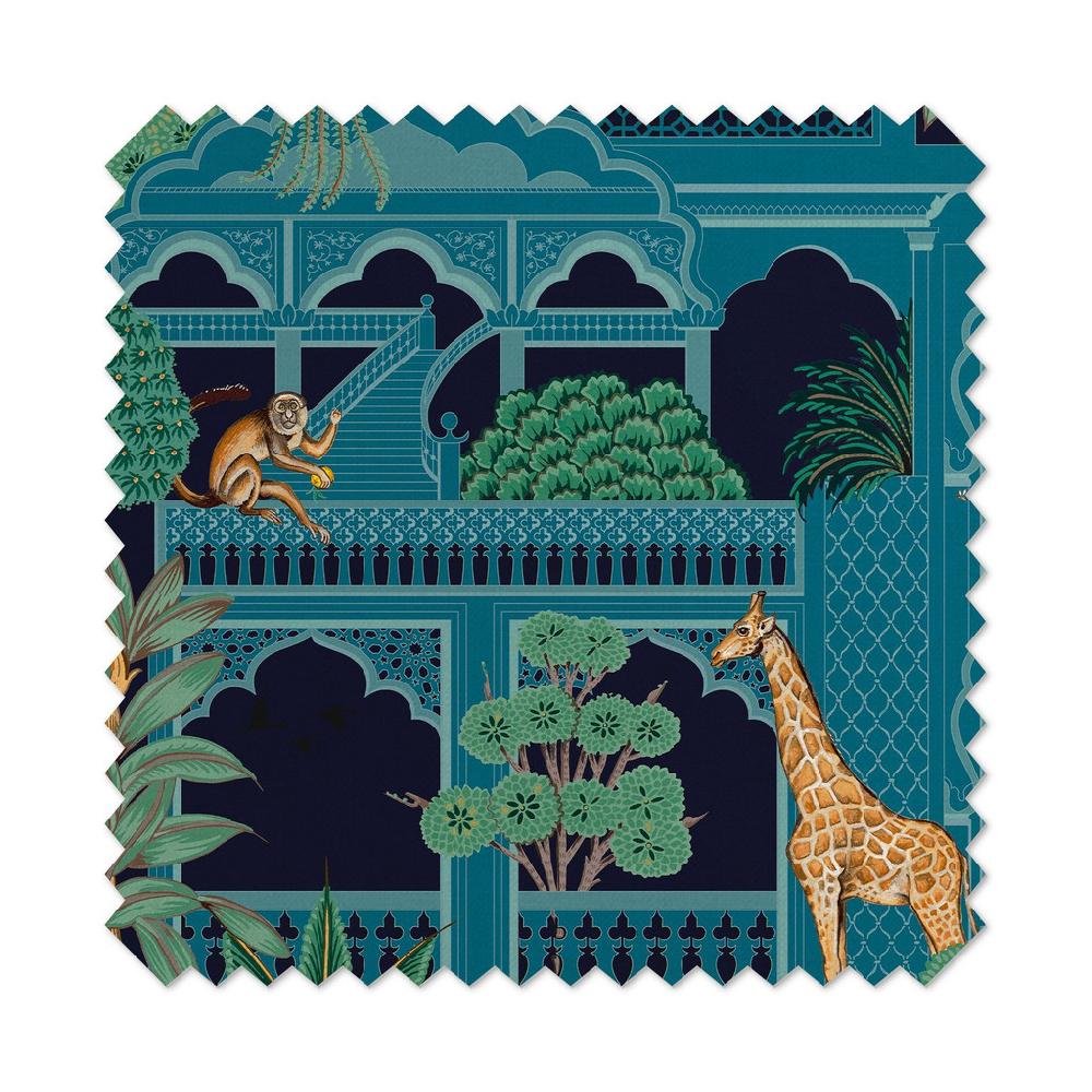 Graham & Brown Animahal Navy Roman Shade