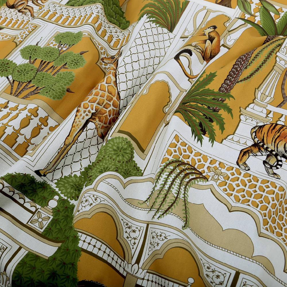 Graham & Brown Animahal Turmeric Curtains