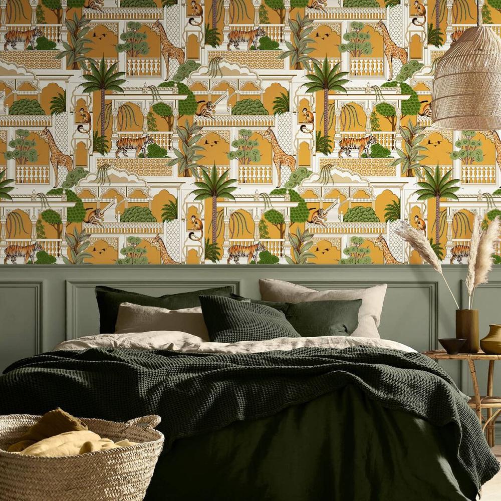 graham & brown Animahal Turmeric Wallpaper