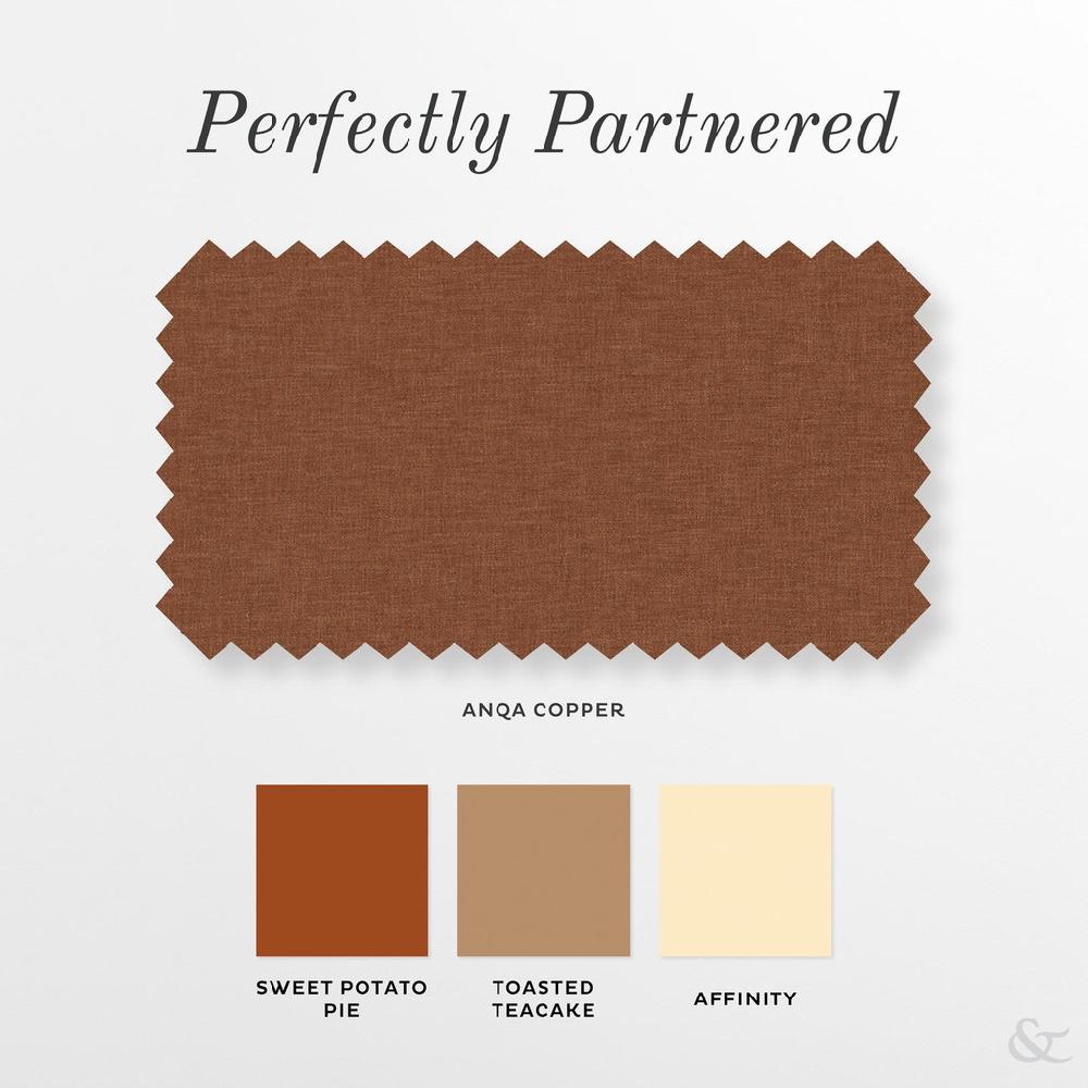 Graham & Brown Anqa Copper Roman Shade