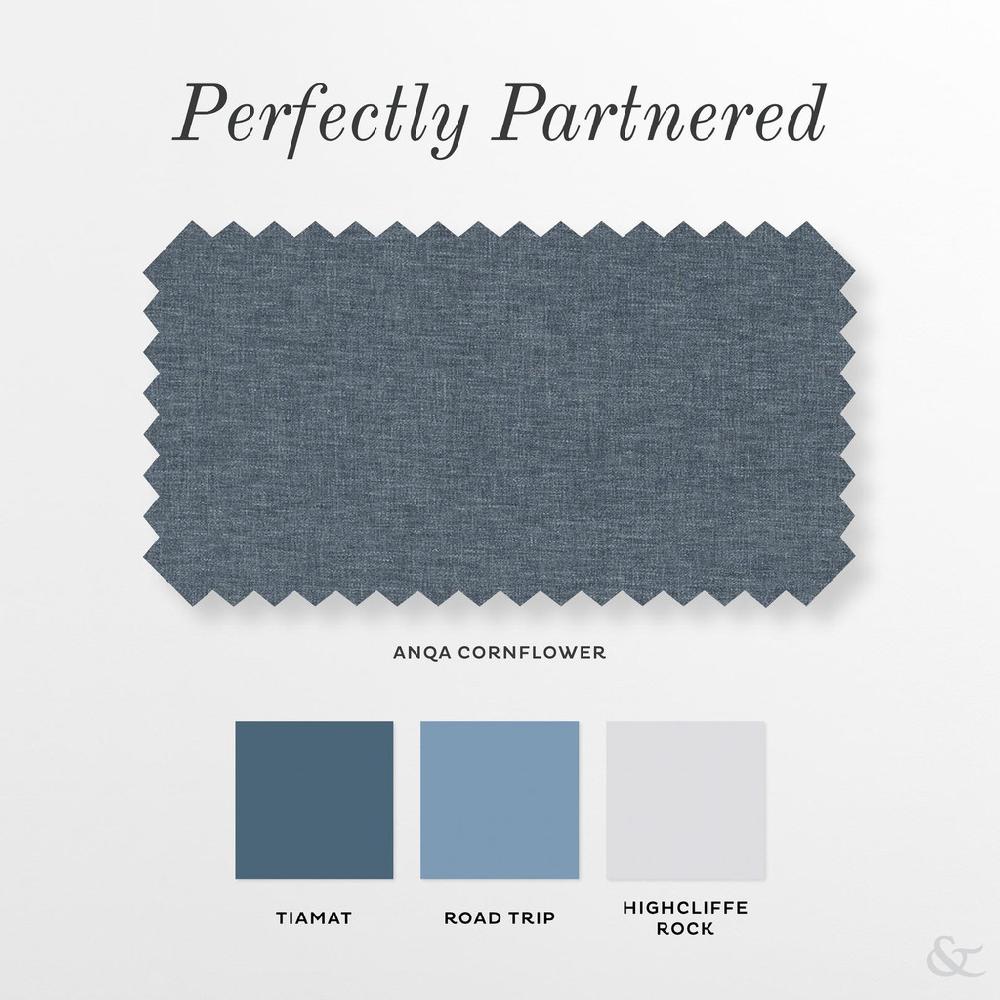 Graham & Brown Anqa Cornflower Roman Shade