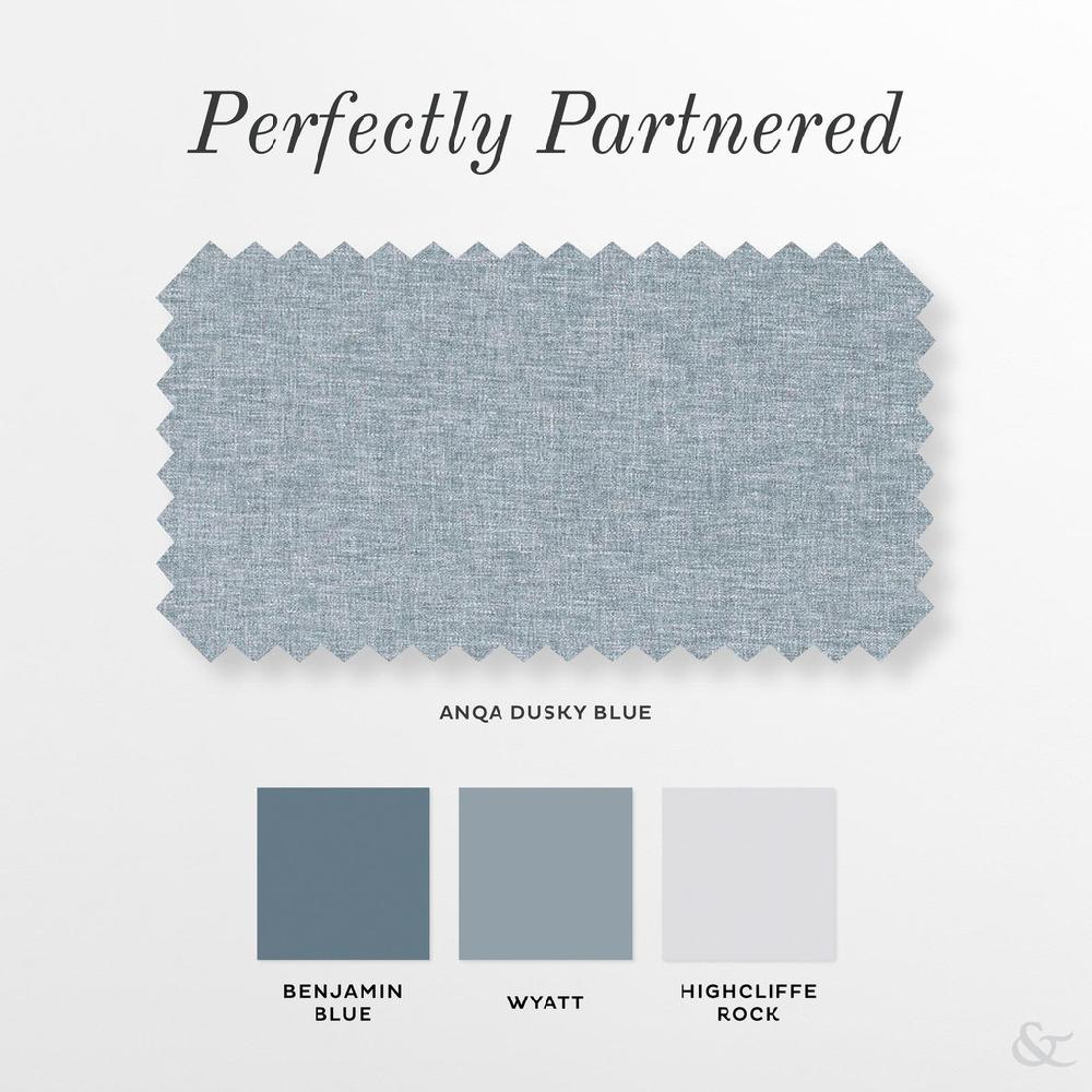 Graham & Brown Anqa Dusky Blue Roman Shade