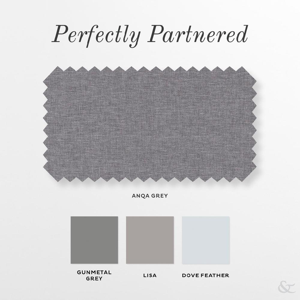 Graham & Brown Anqa Grey Curtain