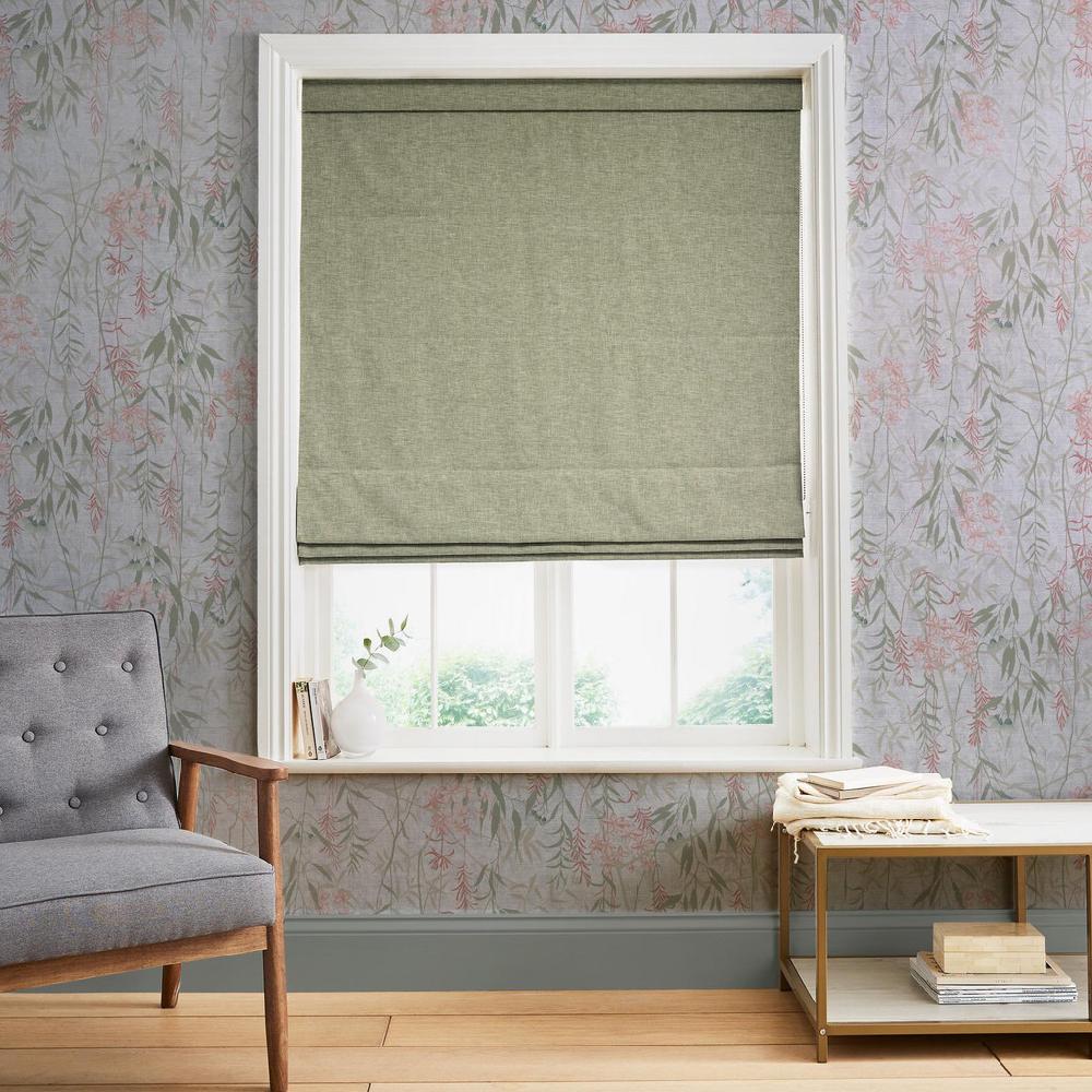 graham & brown Anqa Sage Roman Shade