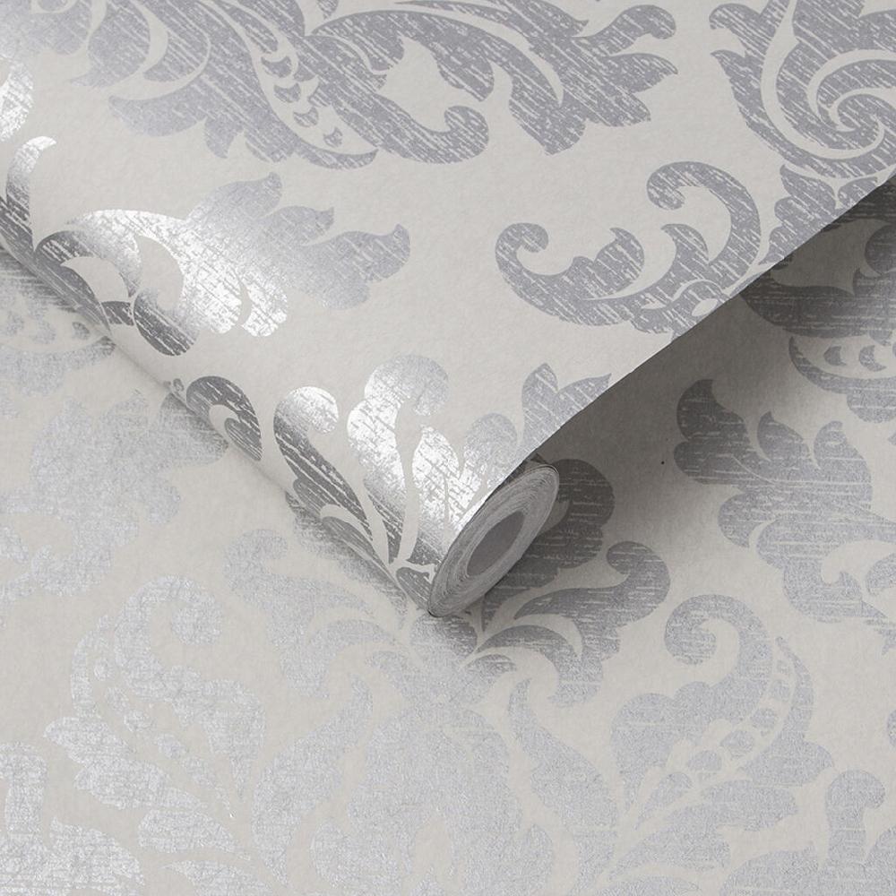 Graham & Brown Antique Gris Wallpaper