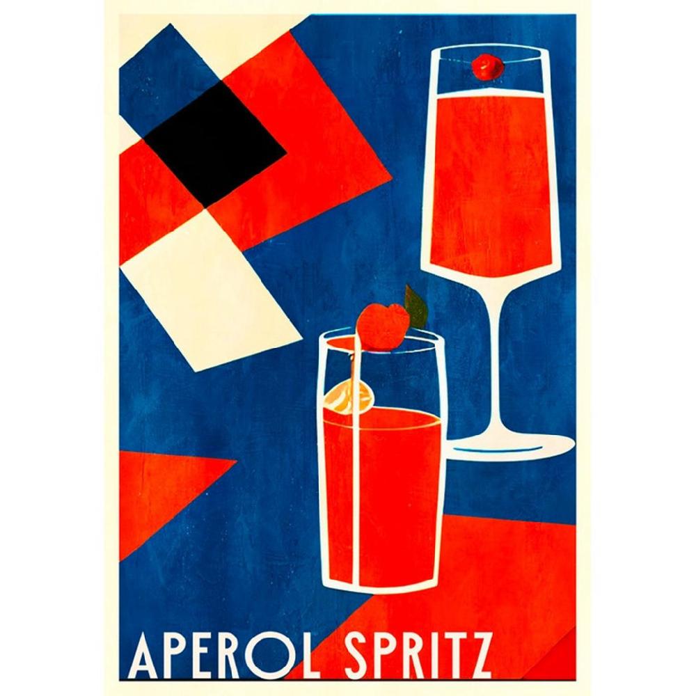 graham & brown Aperol Spritz Multicolor Wall Art