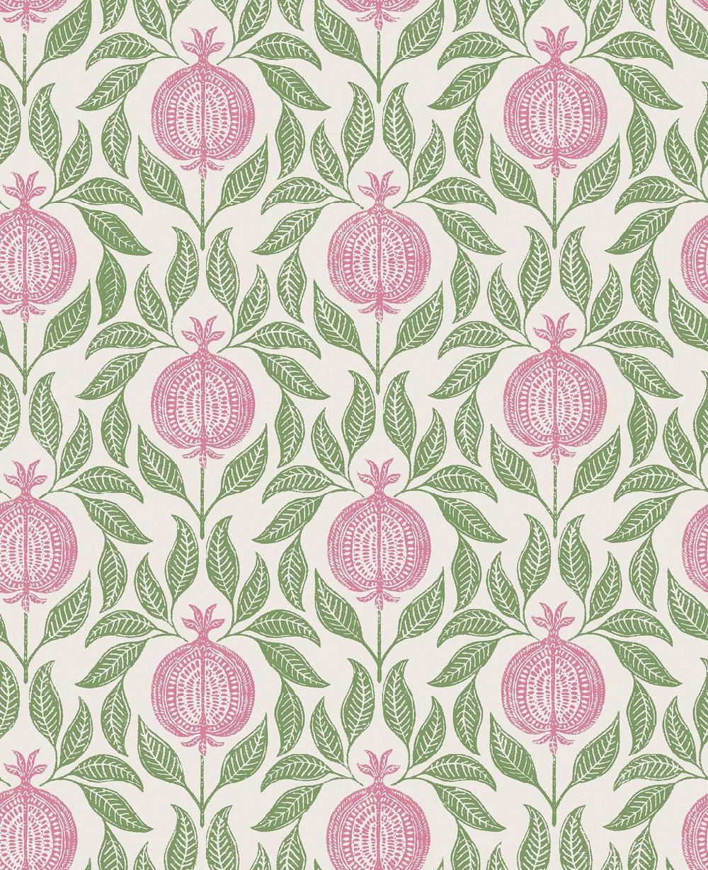 Graham & Brown Apple Of Grenada Pink & Green Wallpaper