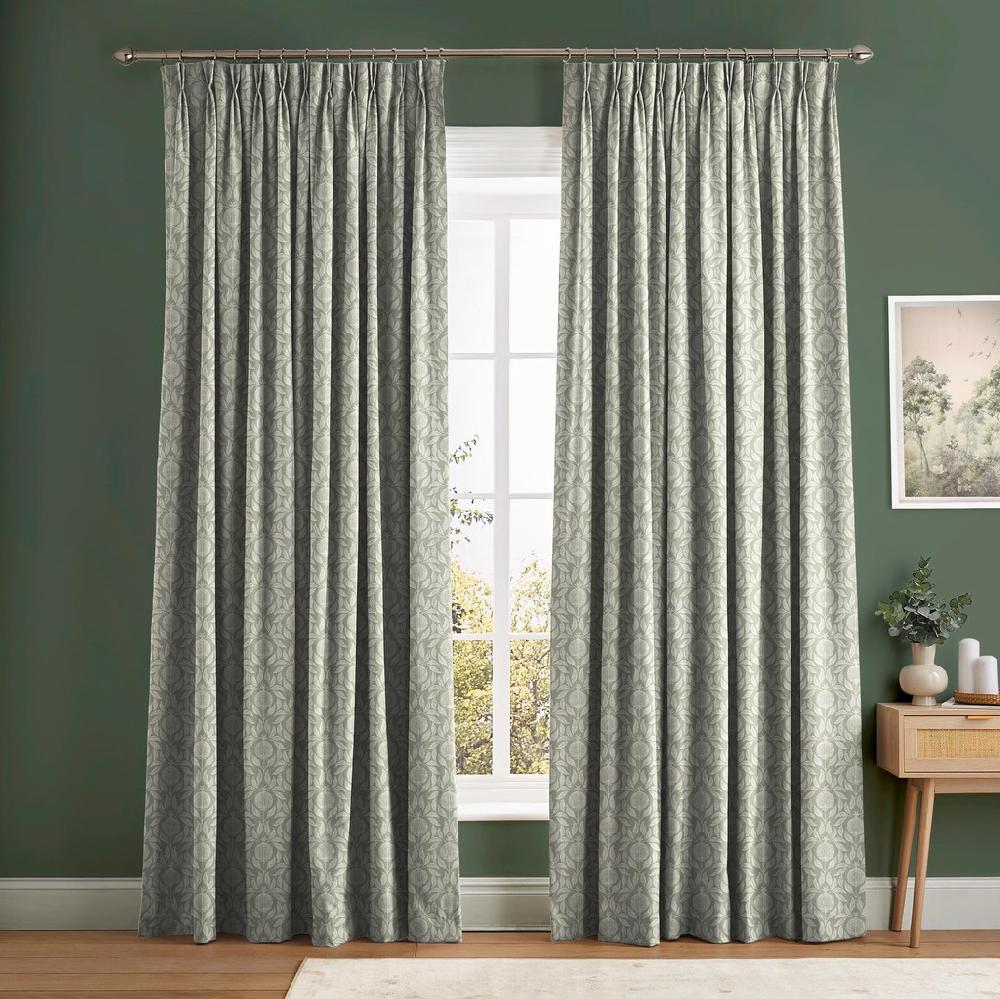 graham & brown Apple of Grenada Sage Green Curtain