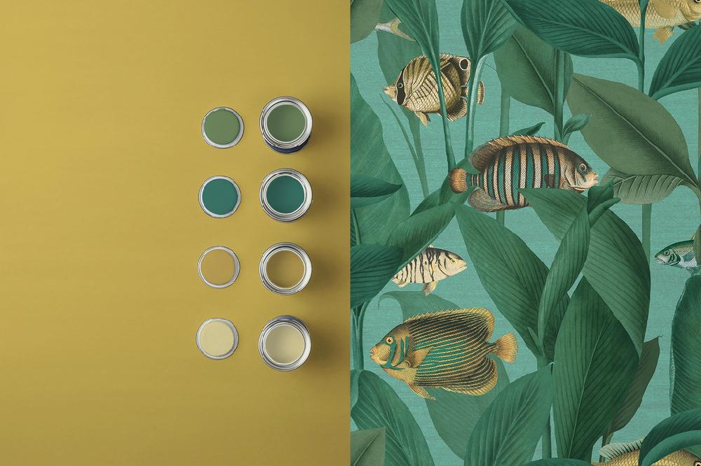 Graham & Brown Aquarium Aquamarine Wallpaper