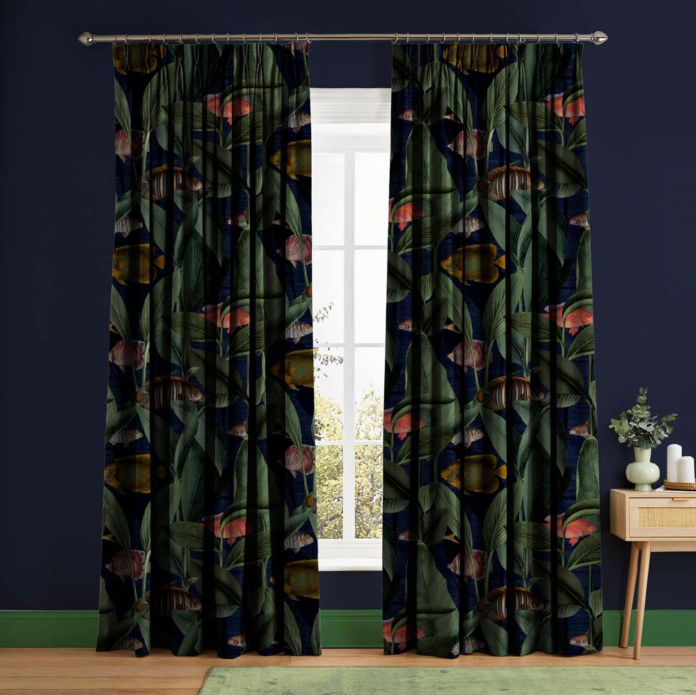 graham & brown Aquarium Deep Sea Curtain