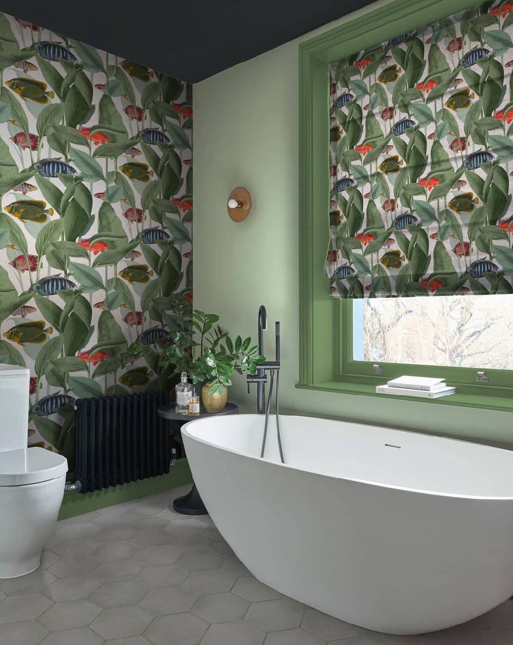 Graham & Brown Aquarium Lush Roman Shade