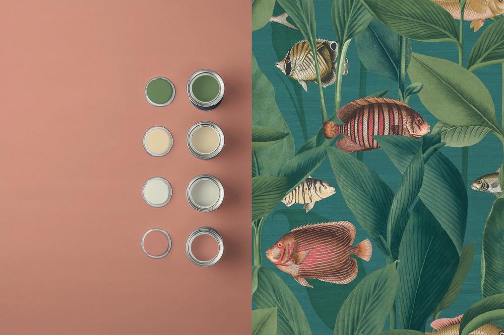 Graham & Brown Aquarium Teal Wallpaper